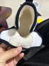巴布豆宝宝学步鞋婴儿鞋男女宝加绒雪地靴宝宝棉靴童鞋 熊猫黑白 23  实拍图