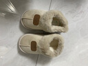 男女同款冬季2026年新款厚底雪地靴加绒加厚保暖棉鞋百搭外穿棉拖 6609棉鞋-米色 38 -39适合37-38 实拍图