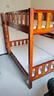 林伊木泽上下床实木儿童床加厚高低床成人上下铺男孩女孩床卧室子母床 全新升级咖色床+书架+床垫*2 110cmx190cm 实拍图