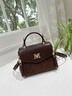CADUNI KAISER包包女包牛皮小众剑桥包百搭手提单肩包生日礼物高级感送女友老婆 【咖啡色】实用走心 新款时尚轻奢高颜值鞋款包 实拍图