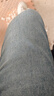 真维斯（Jeanswest）王一博代言牛仔裤男秋冬新款天丝舒适修身直筒高端潮牌休闲裤子男 蓝色【天丝厚款】 33 码(2尺6) 【建议140-150斤】 实拍图