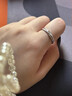 BJYLS999足银满天星戒指女小众设计感轻奢食指戒素圈磨砂纯银尾戒礼物 S999足银材质（标刻足银999） 实拍图