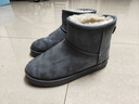 回力官方雪地靴男靴棉鞋男鞋冬季保暖高帮加绒加厚面包鞋子男 灰色 40 实拍图