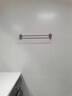 馨沛毛巾架 免打孔浴巾架卫生间浴室厕所挂架太空铝毛巾双杆置物架 实拍图