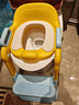 世纪宝贝（babyhood）儿童马桶辅助器 宝宝阶梯架坐便圈扶手架座便器 PU软坐垫 天空蓝 实拍图