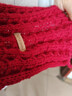百搭韩版针织毛线红色围巾女2024圣诞冬季高级感新年礼物情侣围脖 针织围巾-酒红色-1个装-保暖 1 实拍图