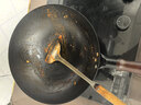 金存章丘炒锅铁锅无涂层家用炒菜锅圆底不易粘老式锻打熟铁锅已开锅 实拍图