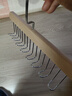 实木吊带衣架多功能内衣背心收纳实木8钩衣架波浪衣架 原木色1个 实拍图