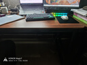 馨美凯电脑桌台式家用简易书桌办公桌简约现代工作台租房卧室学习写字桌 【单桌1.6cm厚桌面】黑架+深胡桃 长180cm*宽80cm*高74cm 实拍图