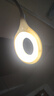 智能语音小夜灯声控灯小台灯便携氛围拍照LED卧室宿舍床头节能灯 USB插口即插即用 白色折叠语音灯【1个装】 实拍图