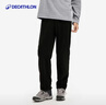 迪卡侬（DECATHLON）抓绒裤户外秋冬男女保暖裤内胆绒裤运动加绒秋裤直筒裤裤子 男款-黑色（新老款随机发货） S 实拍图