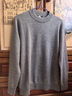 京东京造【纯山羊绒】高端羊绒衫羊毛衫毛衣男冬季礼盒新年送礼 灰色 2XL 实拍图
