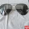 雷朋（RayBan）【父亲节】偏光太阳镜男女款眼镜经典飞行员墨镜0RB3689 004/48深黑色偏光镜片 尺寸62 实拍图