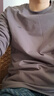 蕉下（beneunder）长袖T恤男士卫衣气绒服保暖打底衫圆领宽松舒适CL010石墨灰M 实拍图