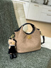 viney新款手提包包女包轻奢斜挎包高级感生日新年礼物送女友老婆 【卡其色】实用高档单肩包 小众品牌时尚百搭休闲洋气水桶包 实拍图