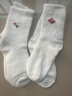 雅鹿女士袜子冬季加绒加厚保暖长筒袜白色睡眠月子袜秋冬款高腰中筒袜 混装 2双 均码 实拍图