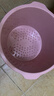 本迪加深泡脚桶24cm家用洗脚足浴盆塑料水桶按摩无电洗脚水桶单个粉色 实拍图