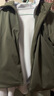 优衣库女装双面穿防风摇粒绒拉链连帽外套户外防水冬季新款479697 479697/59墨绿色 L 实拍图