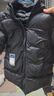 保姆鹅  【风墙】儿童羽绒服宝宝中长款护脸加厚外套保暖童装[NG2664] 炭黑 120 实拍图