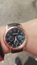 【网红爆款】商务腕表石英运动表休闲皮带男女手表 黑色 实拍图