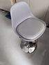 唐辑吧台椅转椅靠背高脚椅家用休闲酒吧前台收银旋转吧椅可升降灰色 实拍图