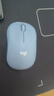 罗技（Logitech）M221 轻音鼠标 无线鼠标 办公鼠标 对称鼠标 带无线微型接收器 雾霭蓝 实拍图