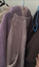 果壳（Gukoo）睡衣女冬季迪士尼联名珊瑚绒柔软加厚连帽睡袍可外穿情侣睡衣D 紫色黛西睡袍 M 实拍图