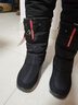 雅森东北雪地靴女冬季加绒加厚底棉鞋保暖户外防水防滑加绒高筒长靴子 G71黑色 37 实拍图