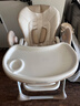 哈卡达宝宝餐椅摇椅二合一儿童可坐可躺折叠椅家用可移动暖雾米咖 实拍图