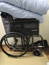 鱼跃(yuwell)轮椅车H051折叠老人轻便旅行手推车钢管免充气胎代步车 实拍图