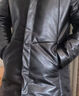 以纯（YISHion）海宁皮衣男绵羊皮中长款休闲青年连帽皮夹克男潮服外套冬 黑色 M 实拍图