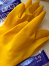 加厚牛筋乳胶皮橡胶手套劳保耐用洗衣洗碗手套女家用防水厨房清洁 S码 1双【特厚牛筋】90克 实拍图