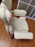 甄严选电脑椅电竞椅家用办公椅人体工学皮革老板椅直播转椅靠背可躺椅子 米白+乳胶【三代升降扶手】 实拍图