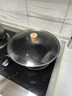 京东京造 炒锅 铁锅炒菜电磁炉燃气灶平底【健康无涂层】进口极铁带盖30cm 实拍图