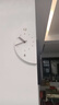 普赛克2025新款现代简约客厅拐角双面挂钟家用静音转角时钟餐厅钟表挂墙 大号+无灯款+摇摆【千城墨白】 实拍图