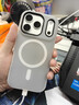 弘卓适用苹果17pro手机壳iphone17pro保护套肤感磁吸果冻壳液态软胶防摔防指纹纯色简约磨砂壳 暮云黑 实拍图
