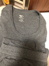 七匹狼【纯棉抑菌】保暖内衣男秋衣秋裤套装圆领秋冬棉毛 深灰 L 实拍图