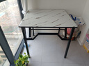 裕邻可折叠桌子家用小户型餐桌掼蛋专用桌户外桌子方形小桌子YLZ05 白理石纹-加厚稳固不挡腿 80cm 实拍图