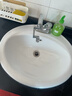 MAXX POWER台上盆半嵌入式椭圆形陶瓷台中盆艺术盆洗漱洗手洗脸洗面盆 22寸三孔 配送 下水器 安装胶 实拍图