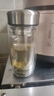 富光玻璃杯双层 带茶隔高硼硅玻璃水杯 茶水分离车载泡茶杯子男400ml 实拍图