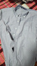 100%全棉长袖衬衫男士宽松潮纯棉休闲衬衣外套百搭翻领上衣春秋 小印花-灰色 40 建议135-145斤 实拍图