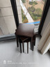 家逸实木凳子家用可叠放小板凳加厚结实餐桌凳客厅椅子创意方凳 实拍图