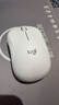 罗技（Logitech）M221 轻音鼠标 无线鼠标 办公鼠标 对称鼠标 带无线微型接收器 米白色 实拍图