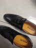 老爷车（WECKER）皮鞋男冬季加绒正装牛皮商务男士皮鞋软底漆皮内增高中年爸爸鞋 G1088-1黑色【增高单鞋款】 42 (260mm) 标准码 实拍图
