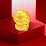 老庙黄金足金十二生肖吊坠项链本命年龙年生肖龙转运珠送男友女友定价 生肖蛇 约：1.2g 实拍图