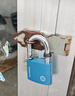 梅花（BLOSSOM）挂锁 铜芯铁锁 室内外大门锁50MM蓝色BC2950 实拍图