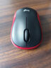 罗技（Logitech）M185鼠标 无线鼠标 办公鼠标 对称鼠标 黑色红边 带无线2.4G接收器 实拍图