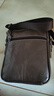 牛船长皮具男士真皮单肩斜挎包前置6.44-7英寸手机防盗手提牛皮斜肩小包 037栗棕色 实拍图