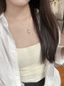 慕洛菲情人节214情人节礼物项链女款首饰999足银项链生日礼物送女 一见钟情白钻【七仓直发+今/次日达】 实拍图