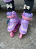 迪士尼（Disney）轮滑鞋儿童溜冰鞋男女童初学可调节专业旱冰滑冰鞋冰雪送礼物 实拍图